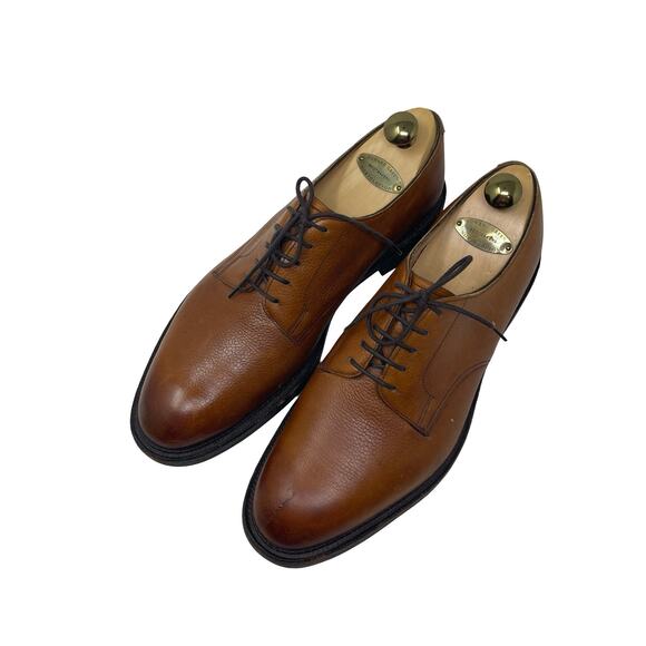 Edward Green \'Windermere\' Rosewood Brown Leather Derby 8.5